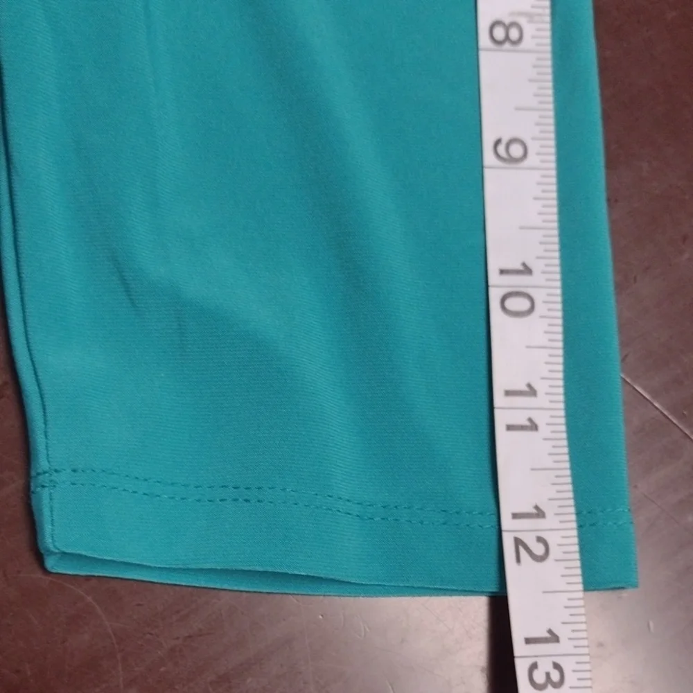 Lauren Ralph Lauren Asymmetrical Ruched Cowl Neck Dress in Blue Green - Picture 11 of 15